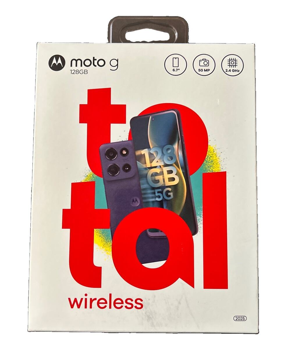 Total Wireless Motorola 2025 Moto G 5G 128GB 6.7" Prepaid Smartphone New Sealed